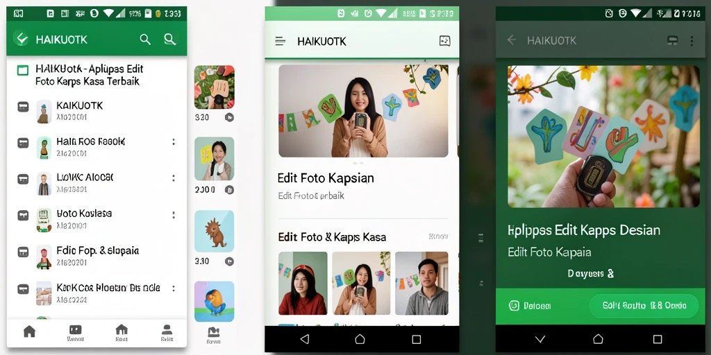 Tampilan antarmuka HAIKUOTK yang sederhana dan menarik.