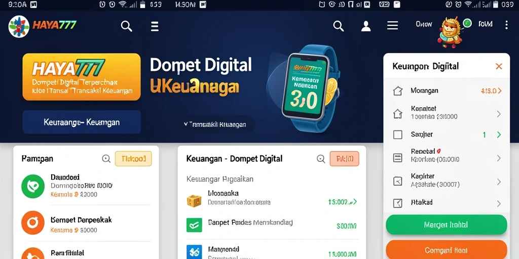 Tampilan antarmuka HAYA777 yang mudah digunakan untuk transaksi keuangan.