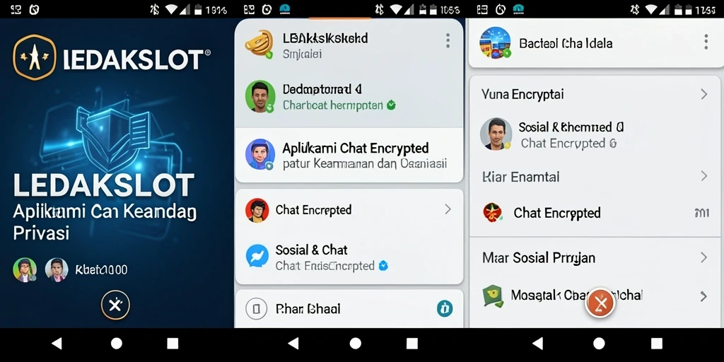 Antarmuka LEDAKSLOT yang modern dan fungsi Chat Encrypted yang aman.