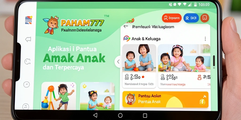 Antarmuka PAHAM777 menampilkan fitur Pantau Anak yang lengkap dan user-friendly.