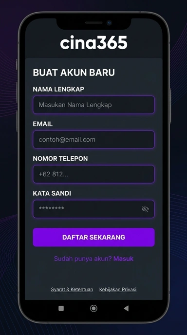 Buat Akun Baru cina365 Sekarang Juga